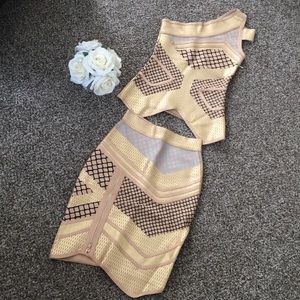 New Skirt blouse set